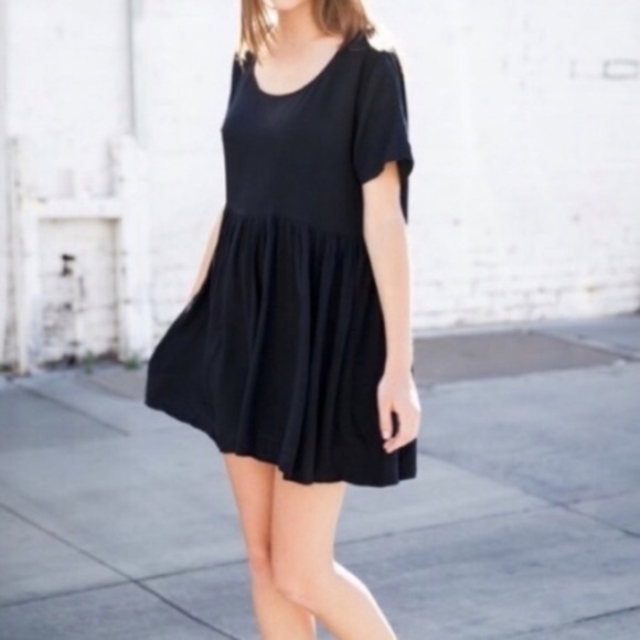 Brandy Melville Dresses & Skirts - BRANDY MELVILLE Black Baby Doll Dress One Size